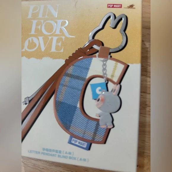 ✨NWT Pop Mart Pin for Love Letter Pendant Blind Box Letter C - Picture 6 of 9